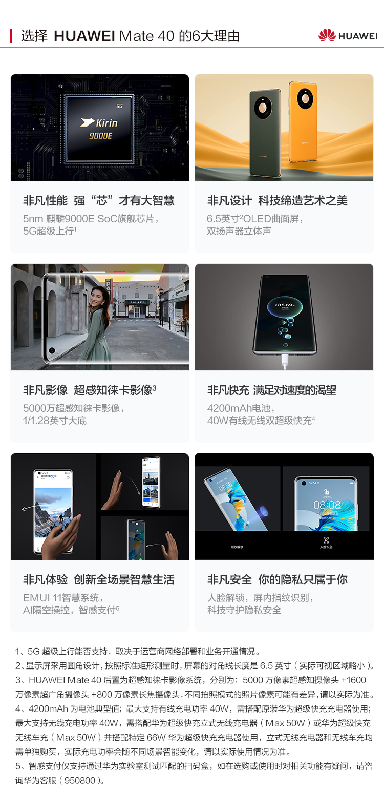 华为 HUAWEI Mate 40(图1)